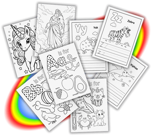 900+ Educational Coloring Sheets